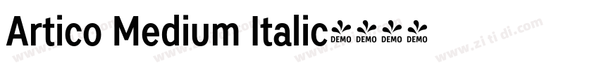 Artico Medium Italic字体转换